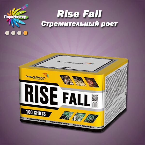 RISE FALL батарея салютов 0,8"х100 залпов